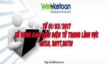 Từ 01/03/2017 bắt đầu sử dụng giao dịch điện tử trong cả 3 lĩnh vực BHXH, BHYT, BHTN